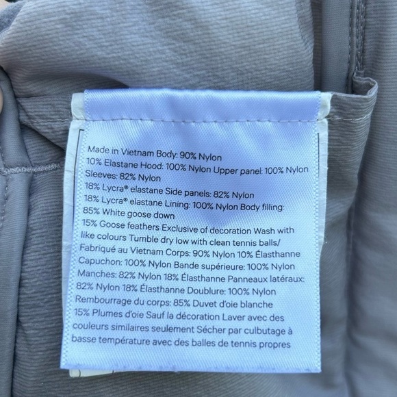 Lululemon Down For It All Jacket | Dark Chrome | Size 2 - Picture 11 of 11